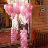 украшение гелиевыми воздушными шарами свадьбы